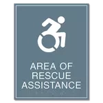 Area of Rescue Assistance Signs | EvacuationPlans.com